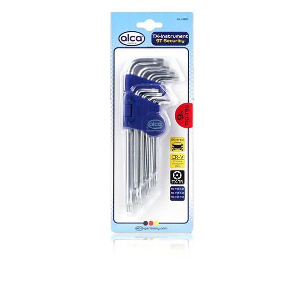 Set di chiavi a brugola Alca TX-TR, 9 pezzi