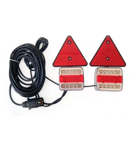 Set di luci LED per rimorchio con cavo da 7 m 7