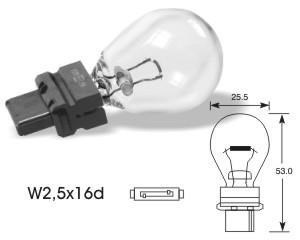 Lampadina Elta VisionPro 12V 27W W2.5x16d P27W