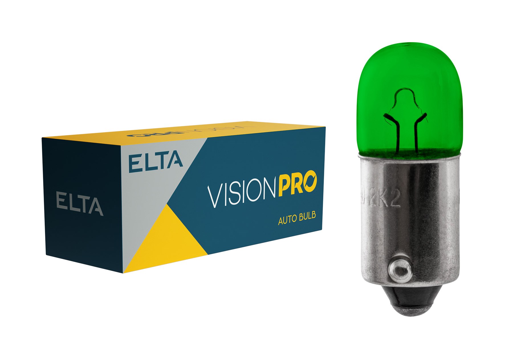 Lampadina Elta VisionPro 12V 4W Ba9s verde