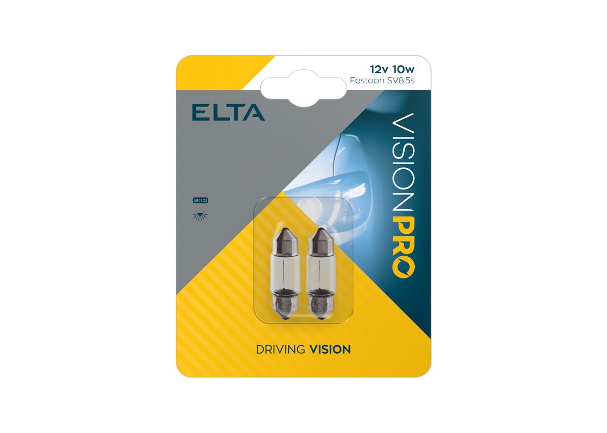 Lampadina Elta VisionPro 12V 10W SV8.5-8 11 x