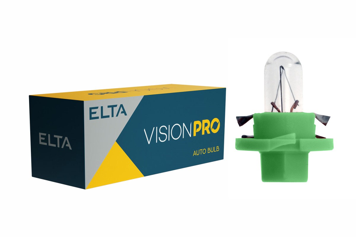 Lampadina Elta VisionPro 12V 2W Bx8,4d