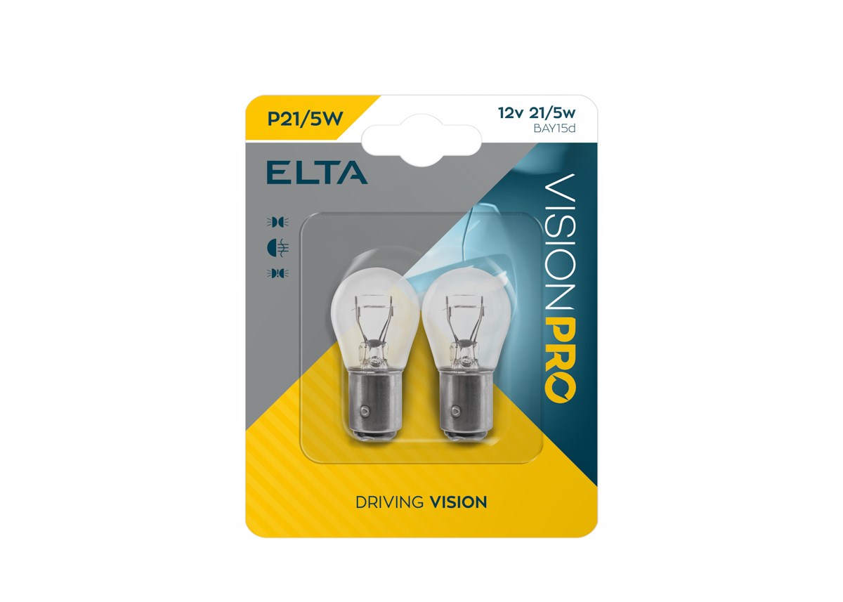 Lampadina Elta VisionPro 12V 21/5W Bay15d P21/5