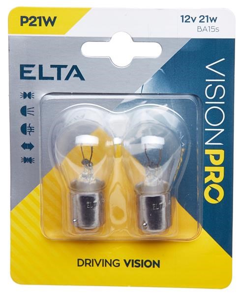 Lampadina Elta VisionPro 12V 21W Ba15s P21W 2