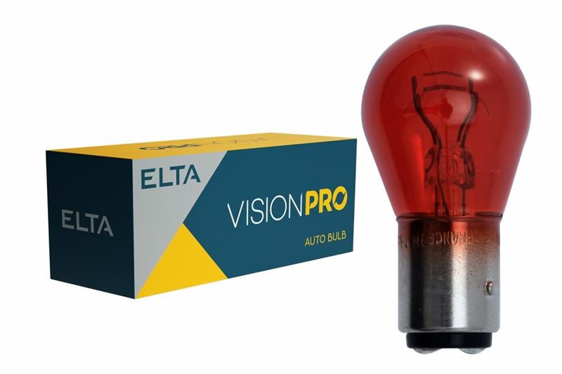 Lampadina Elta VisionPro 12V 21/5W BAW15D rossa