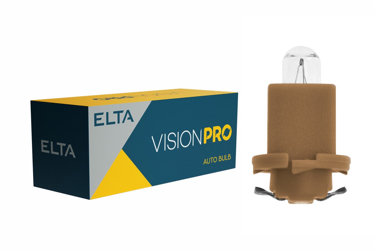 Lampadina Elta VisionPro 24V 1W BAX marrone dente
