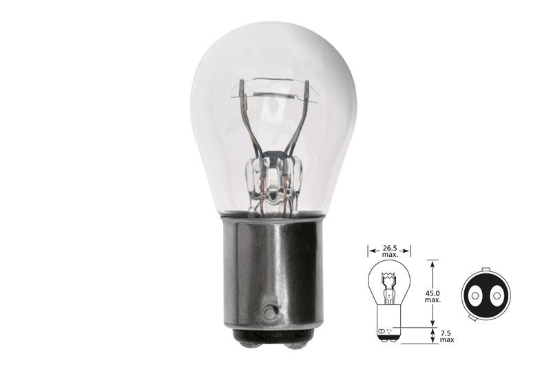 Lampadina Elta VisionPro 12V 21/4W Baz15d P21/4