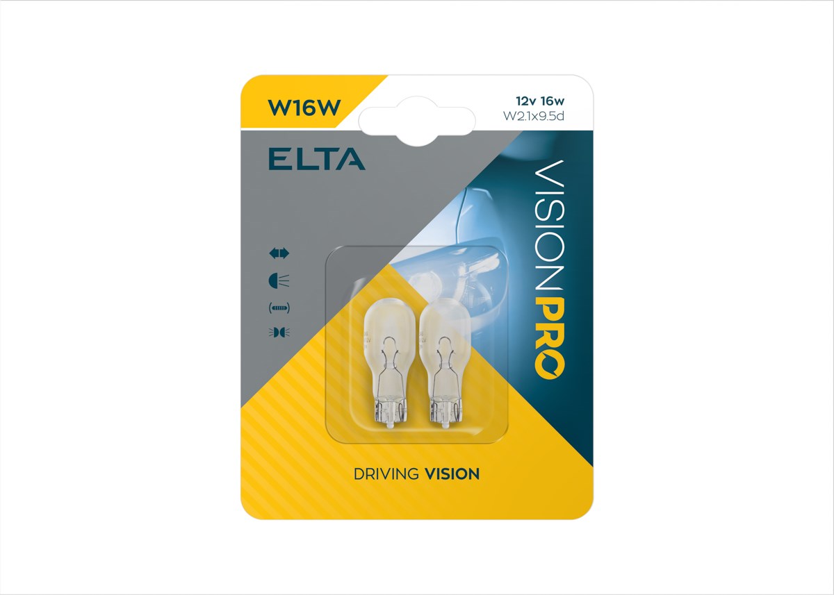Lampadina Elta VisionPro 12V 16W W2,1x9,5d W16W