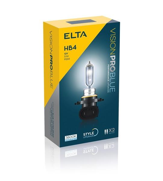 Lampadina Elta VisionPro 12V 51W P22d HB4 blu