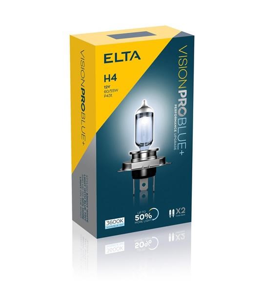Lampadina Elta VisionPro 12V 60/55W P43t H4 k