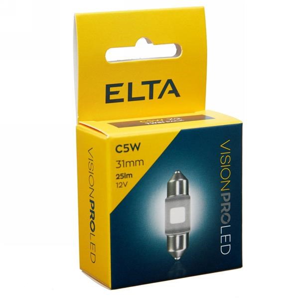 Lampadina Elta VisionPro 12V C5W 31 mm 25 l