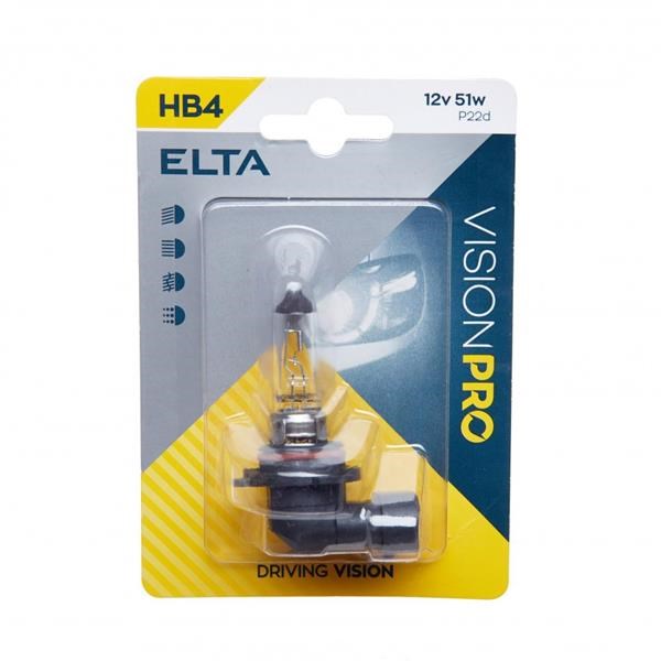Lampadina Elta VisionPro 12V 51W P22D HB4 1 d