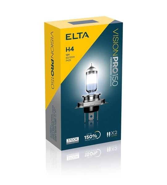 Lampadina Elta VisionPro 12V 60/55W P43t H4 +