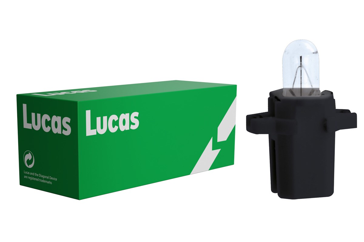 Lampadina Lucas 12V 1.2W B8.3d Bax10s