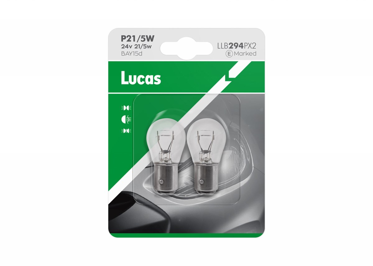 Lampadina Lucas 24V 21/5W BAY15d P21/5W a 2 pezzi