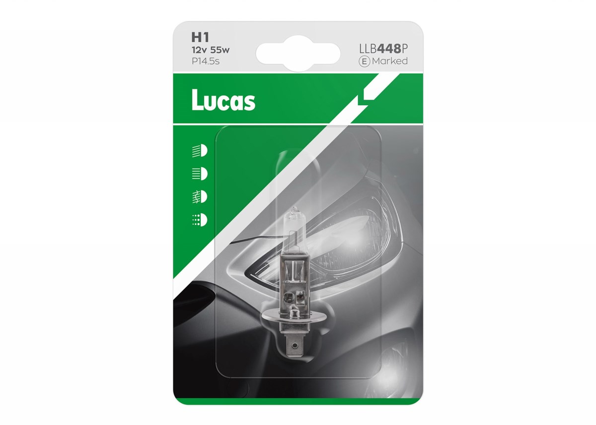 Lampadina Lucas 12V 55W P14.5s H1 1 pezzo b