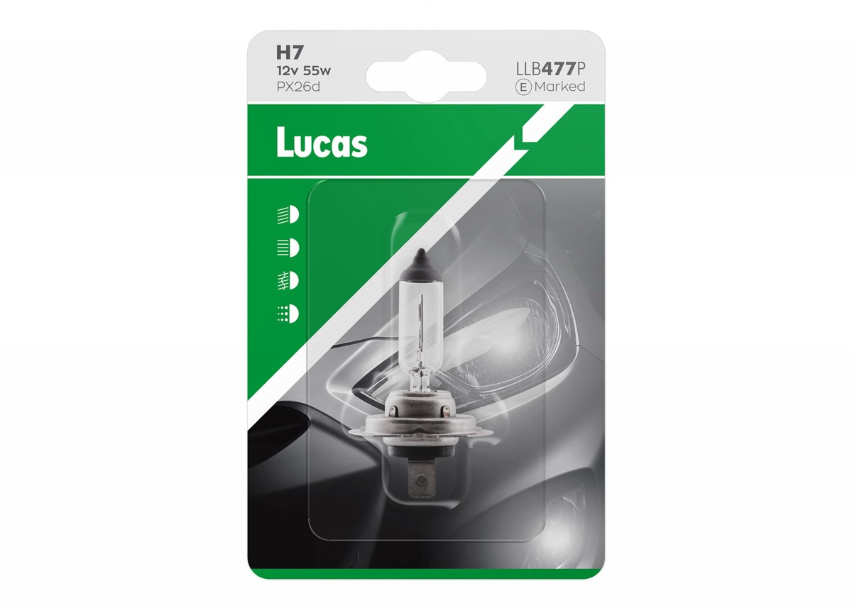 Lampadina Lucas 12V 55W PX26d H7 1 pezzo bl