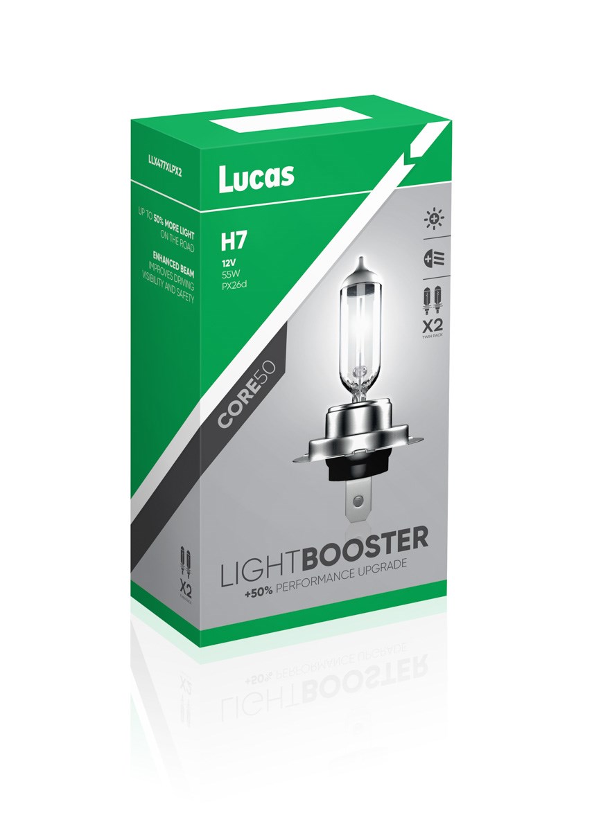 Lampadina Lucas 12V 55W PX26d H7 effetto xenon