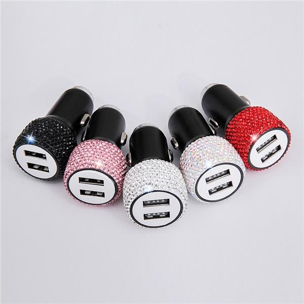 Connettore per accendisigari con strass, splitter