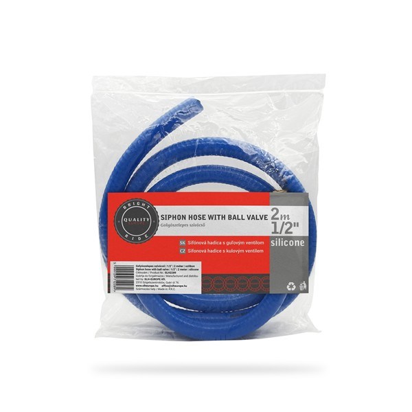 Tubo di aspirazione in silicone con valvola a sfer