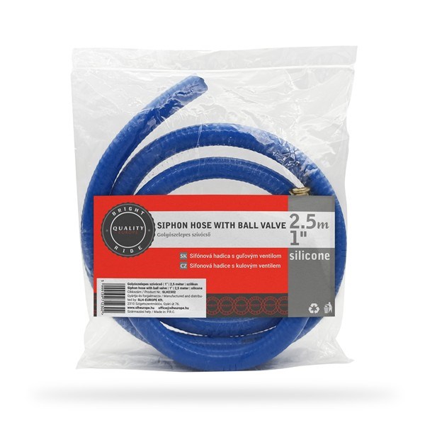 Tubo di aspirazione in silicone con valvola a sfer